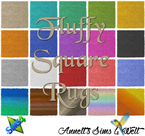 Fluffy Square Rugs