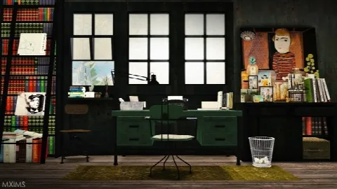 Antique Industrial Office Set #8