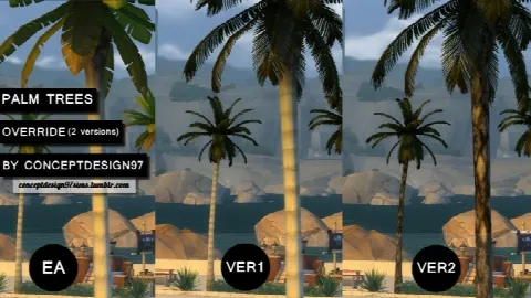 Palm Trees Override 2 versions