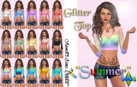 Glitter Summer Top