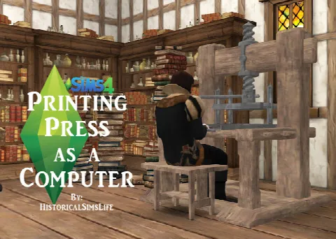 Medieval Printing Press as a Computer