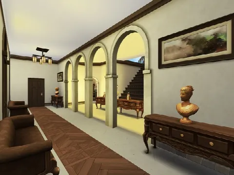 The Spanish Villa by periwinkles, Sims 4 residential lots CC – image 2