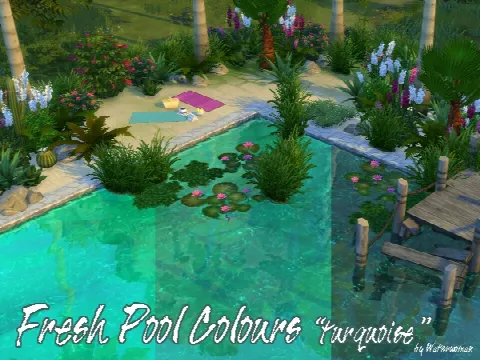 Fresh Pool Colours turquoise