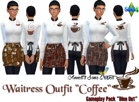 Coffee Waitress Outfit