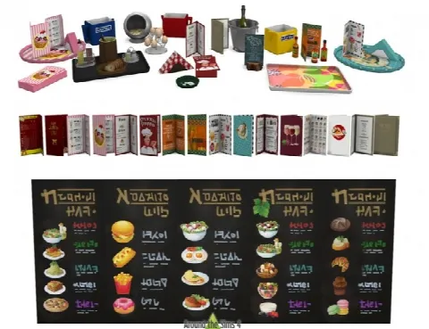 Restaurant clutter