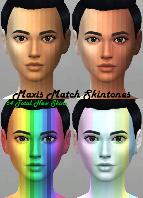 Maxis Match 54 Skintones