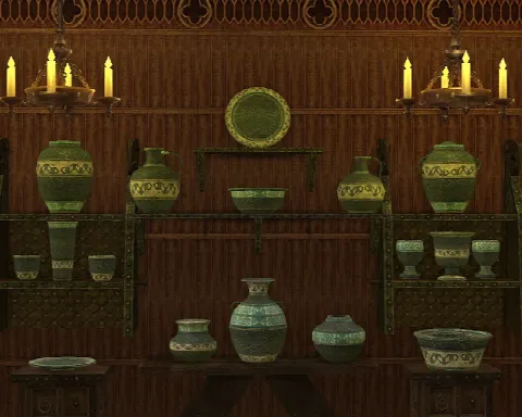 Skyrim Glazed pottery