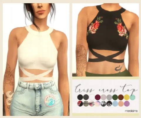 Criss cross top