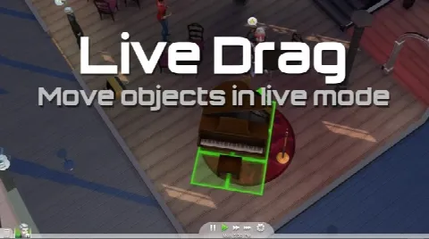 Live Drag Move Objects without Pausing