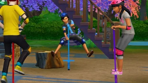 Pogo Stick Pose for Kids