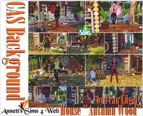 CAS Backgrounds House Autumn Wood