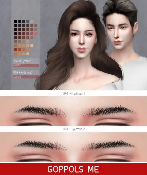 GPME M 1 & F 2 Eyebrows