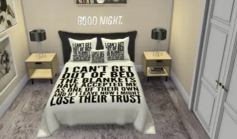Santorini Pillows + Bed Blanket Recolors