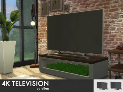 4k Television with and without soundbar