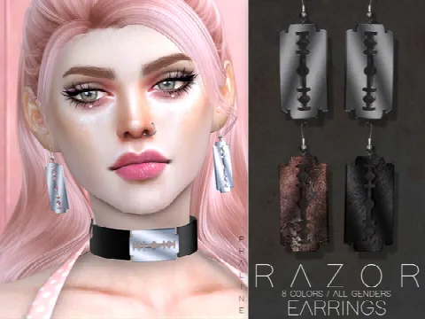 Razor Accessory Kit by Pralinesims, Sims 4 jewelry CC – image 2