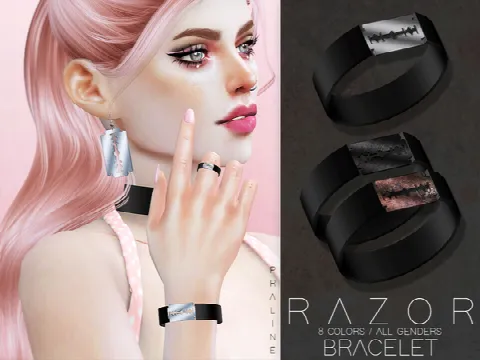 Razor Accessory Kit by Pralinesims, Sims 4 jewelry CC – image 4