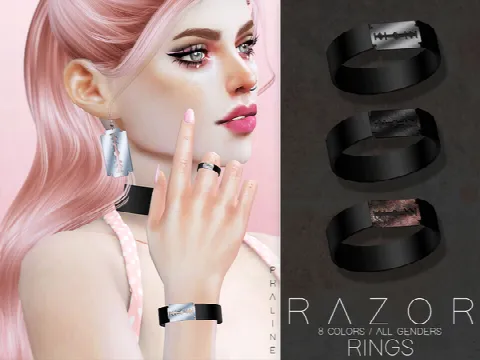 Razor Accessory Kit by Pralinesims, Sims 4 jewelry CC – image 5