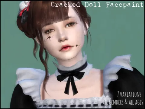 Cracked Doll Facepaint