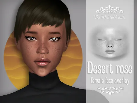 Desert Rose face overlay