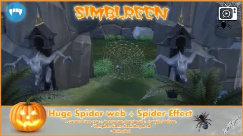 Simblreen Huge Spider web + Spider