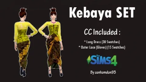 Kebaya SET dress + gloves