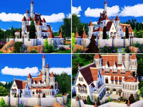 Beauty & The Beast Castle by MychQQQ, Sims 4 residential lots CC – image 2