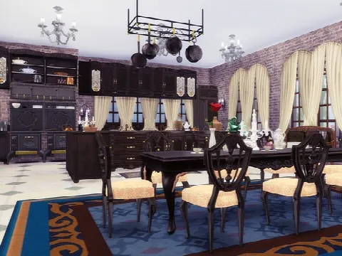 Beauty & The Beast Castle by MychQQQ, Sims 4 residential lots CC – image 4