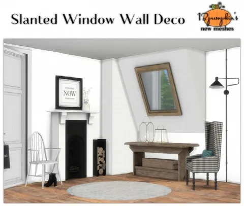 Slanted Window Wall Deco
