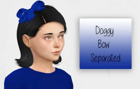 Doggy Bow Separated Kids Version