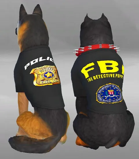 POLICE CLOTHES FOR DOGS