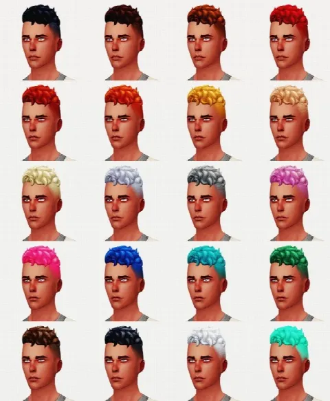 LEVI HAIR M by Wyattssims, Sims 4 hair CC – image 2