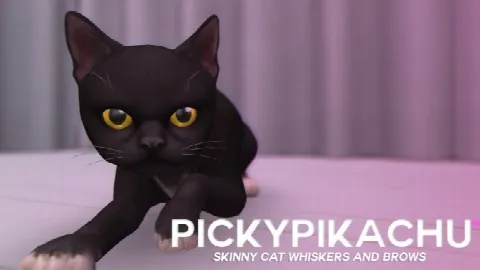 Skinny Cat Whiskers and Brows
