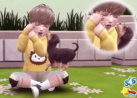 Toddler & Puppy Pose