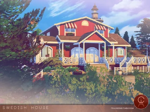 Swedish House by Pralinesims, Sims 4 residential lots CC – image 2