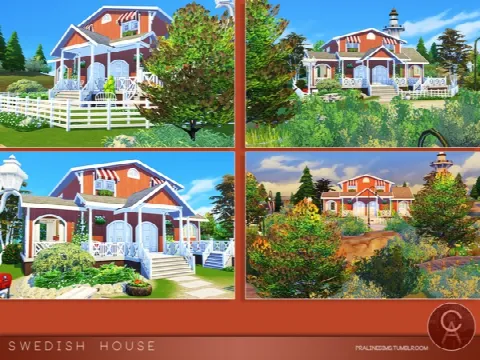 Swedish House by Pralinesims, Sims 4 residential lots CC – image 3