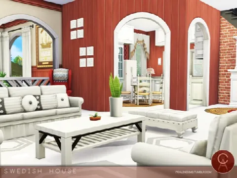 Swedish House by Pralinesims, Sims 4 residential lots CC – image 4