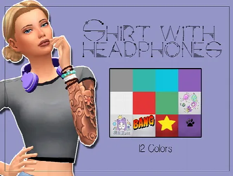 Shirt with Headphones