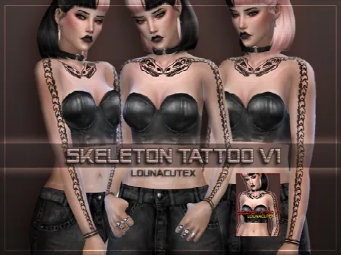 Skeleton Tattoo V1