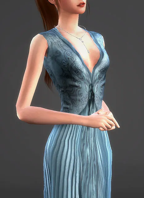 Growing Strong Dress Margaery Tyrell by Magnolianfarewell, Sims 4 female clothes CC – image 2