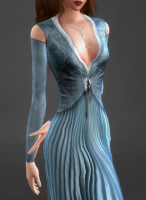 Growing Strong Dress Margaery Tyrell by Magnolianfarewell, Sims 4 female clothes CC – image 4