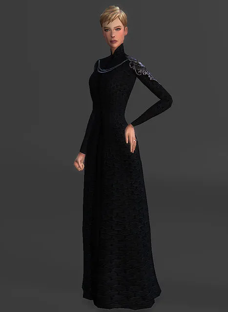 Dark Reign Dress Cersei Lannister by Magnolianfarewell, Sims 4 female clothes CC – image 3