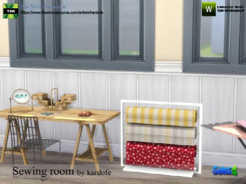 Sewing room by kardofe, Sims 4 decor CC – image 3