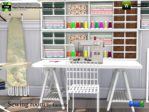 Sewing room by kardofe, Sims 4 decor CC – image 4
