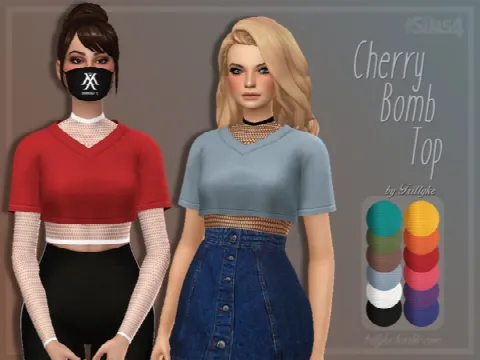 Cherry Bomb Top & Accessory Fishnet Top