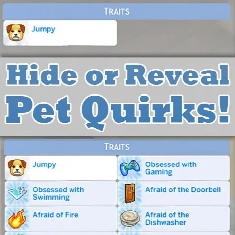 Hide or Reveal Pet Quirks