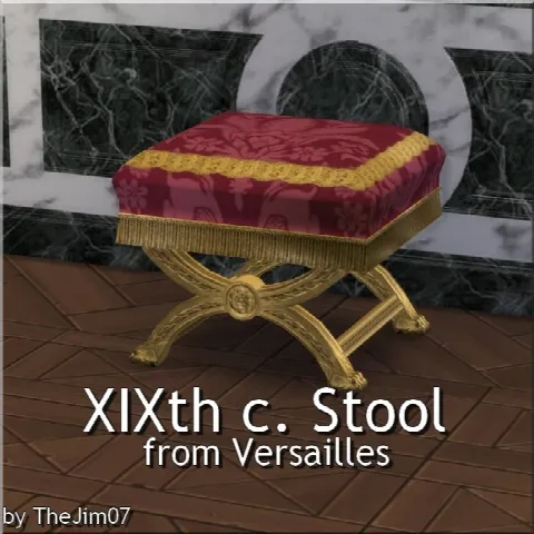 XIXth Century Stool from Versailles