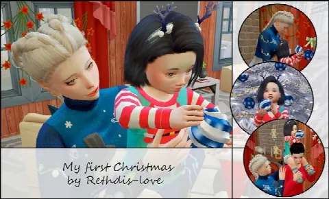 My first Christmas poses