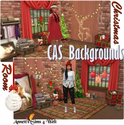 CAS Background Christmas Room