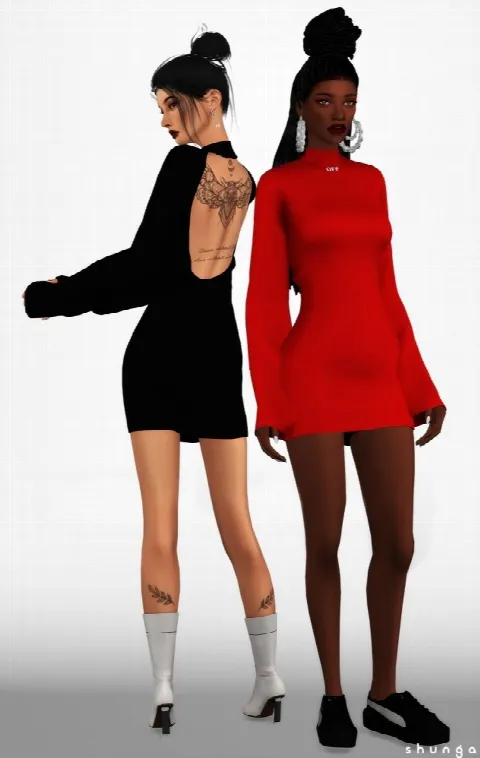 OFF-WHITE Cut Out Dress