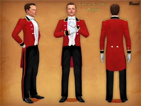 Royal Footmen Uniform